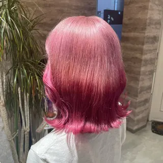 ミディアム 牧野 夏子のヘアスタイル