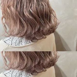 ミディアム カラー CLUTCH天王寺 西藤遥河のヘアスタイル