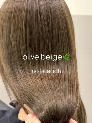 ロング オリーブ🌿ブリーチ なし◎Azusaのヘアスタイル