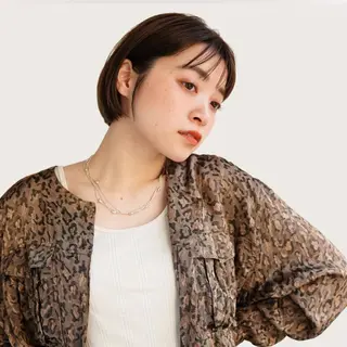 ショート カラー ブリーチなしWカラー レイヤー/KOHNOのヘアスタイル