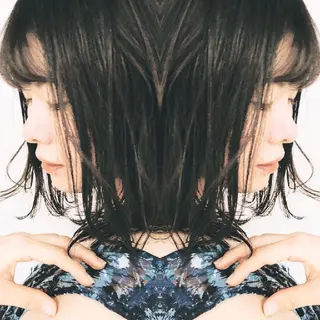 ミディアム カラー 金曽 (天方) 美子のヘアスタイル