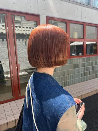 ショート カラー パーマ/ボブ /レイヤー チヒロのヘアスタイル