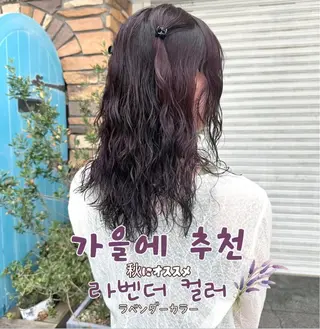 セミロング カラー パーマ 한국 스타일ෆ˚* 🎀オビツメイ🎀のヘアスタイル