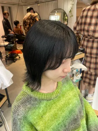 ミディアム カラー lumier juriaのヘアスタイル