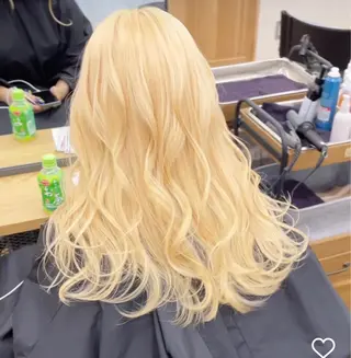 ロング カラー belle   表参道　terrace所属・抜きっぱなしブロンド /ハイトーン/カナタのヘアスタイル