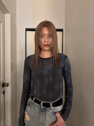 セミロング saya/似合わせ /透明感カラーのヘアスタイル