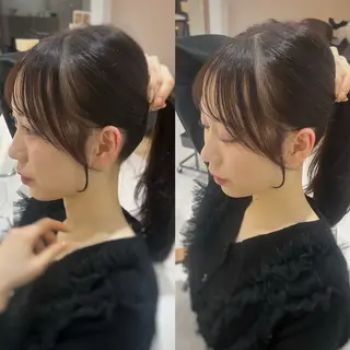 ロング カラー 🌿海山龍馬🌿前髪 /顔まわり/レイヤーのヘアスタイル