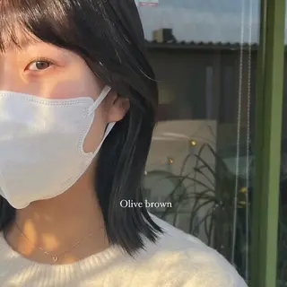 ミディアム カラー an.nico所属・レイヤー/透明感艶 カラー丸山ななほのヘアスタイル