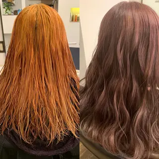 セミロング カラー Sachiko ❤︎‬Pressのヘアスタイル