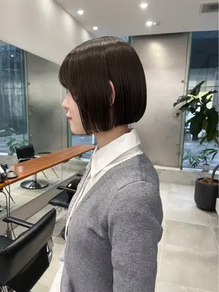 ショート ひかり／ベージュ ／似合わせカットのヘアスタイル