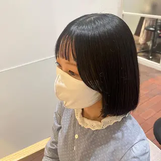 ミディアム マンツーマン 縮毛矯正/マユコのヘアスタイル