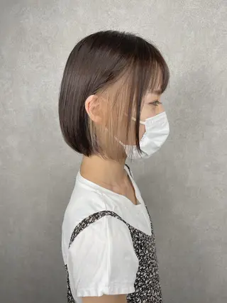 ショート カラー 井本翔太.髪質改善. ベージュ.グレージュのヘアスタイル