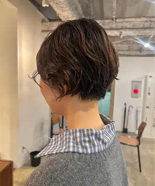 ショート パーマ 🎀suzuna 透明感colorのヘアスタイル