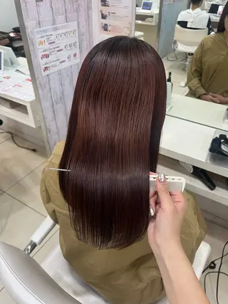 セミロング 【髪質改善カラー】 あむ·. ⟡ 🖤のヘアスタイル