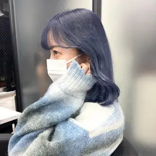 ミディアム カラー シールエクステ特化 ハイトーン、NANAのヘアスタイル