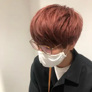 ショート カラー パーマ ヘアアレンジ メンズ パーソナルカラー合わ せたカラー🤍なつみのヘアスタイル