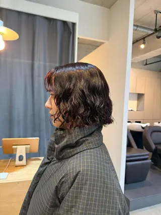 ミディアム デジタルパーマ/ ウェーブパーマ/神野のヘアスタイル