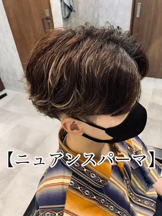 ショート パーマ メンズ AI TOKYO men’s  横浜所属・メンズ支持数No.1 👑リュウ👑のヘアスタイル