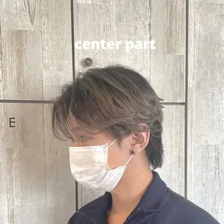 ミディアム メンズ 夏向/ハイトーン /パーマのヘアスタイル