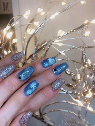 ミディアム ネイル 長さ出し専門 nynaのネイルデザイン