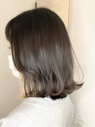 ミディアム カラー 🍑もも 🍑のヘアスタイル