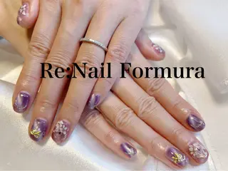 ミディアム Re:Nail Formula所属・kido chieのネイルデザイン