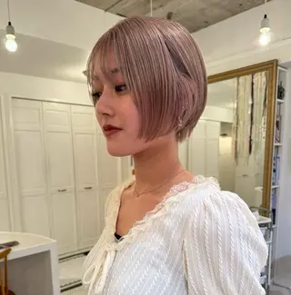 ショート カラー 升方 楓のヘアスタイル