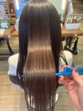 ロング ゆうこ🍀髪質改善/ ストレート/艶カラーのヘアスタイル