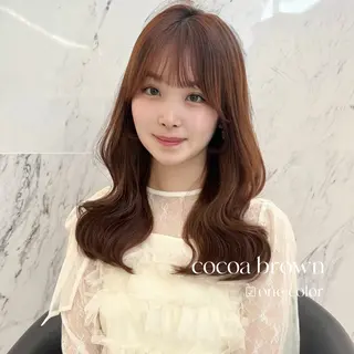 セミロング カラー ParveMix￤ 大賀さつき🍨🤍のヘアスタイル