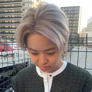 ショート カラー メンズヘア特化 崎田 成人のヘアスタイル