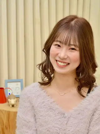 ミディアム mu-kicii 三鷹店所属・撮影モデル募集中☆ オグリヤスエのヘアスタイル