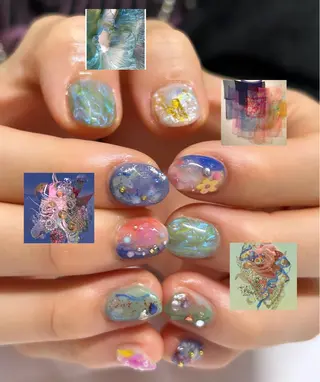 ネイル プライベートネイルサロンone nail所属・one nail 【推し/概念ネイル】のネイルデザイン