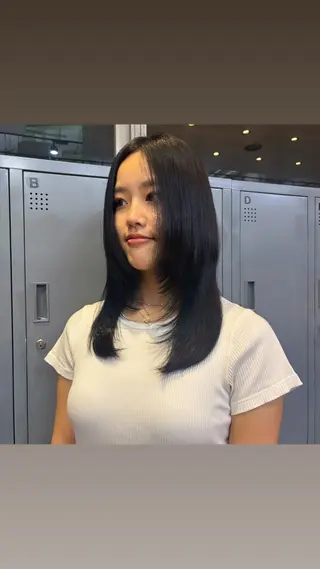 セミロング ☘️かわいいハイトー ン☘️nonokaのヘアスタイル