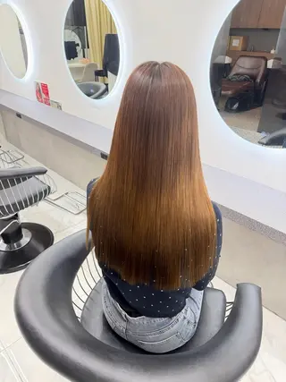 ロング 韓国ヘア/透明感カラ ー/梅田/ayanoのヘアスタイル