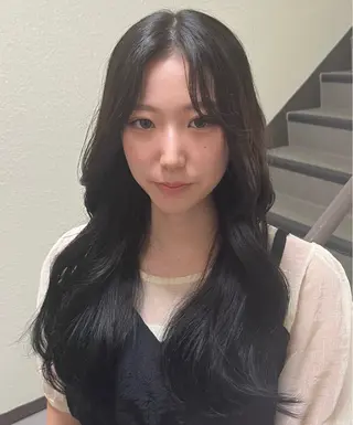 ロング カットモデル募集 村上海成のヘアスタイル
