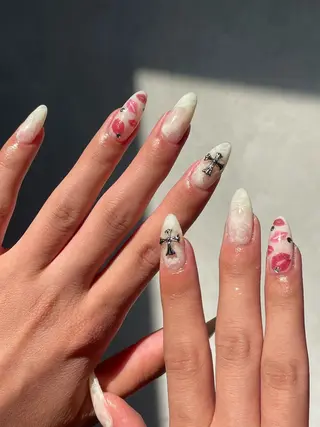 ロング LBnail.sae /おえかきネイルのネイルデザイン