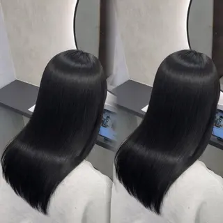 ロング カラー ヘアアレンジ 新宿 /髪質改善/ 縮毛矯正/ヒュウガのヘアスタイル