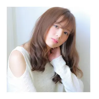 ロング カラー パーマ VIVIE【ヴィヴィ】所属・髪質改善/韓国風 レイヤー/田村祐樹のヘアスタイル