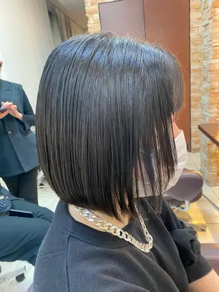 ショート ⭐️透明感カラー/ パーマ⭐️宮野翔のヘアスタイル