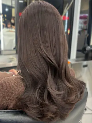 ロング カラー 心斎橋/ブリーチなし 髪質改善/レイヤーのヘアスタイル