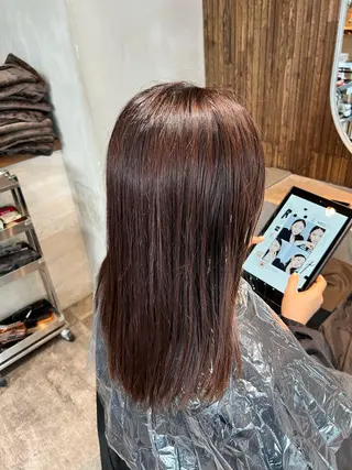 ミディアム カラー ✨髪質改善 縮毛矯正 艶髪 立川 コウキ✨のヘアスタイル