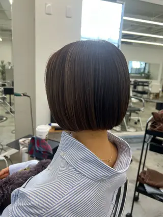 ショート Lann HAIR MAKE所属・ボブショート/岩崎 明生のヘアスタイル