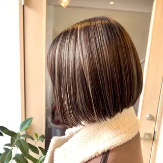 ショート カラー ボブ/韓国ボブ/ブリ ーチ/鈴木康平のヘアスタイル