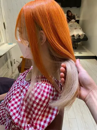 セミロング カラー Fbeauty所属・ブリーチ koheiのヘアスタイル