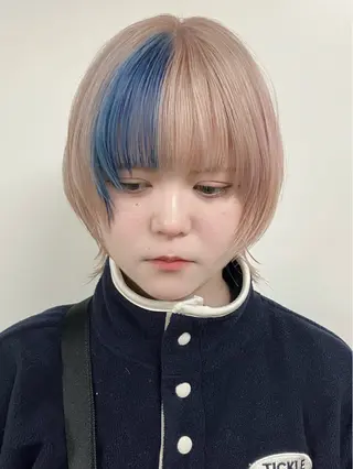 ショート fumikaブリーチ /ウルフのヘアスタイル