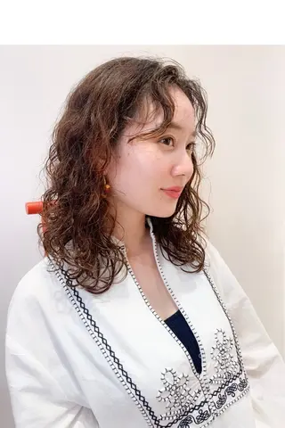 ロング カラー パーマ ⭐️メンズ/ショート りゅうしんのヘアスタイル