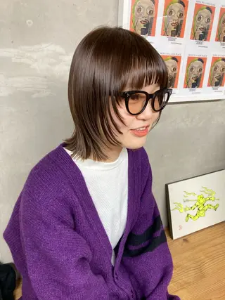 ミディアム カラー BRUNTJET所属・MAEDA MADOKAのヘアスタイル