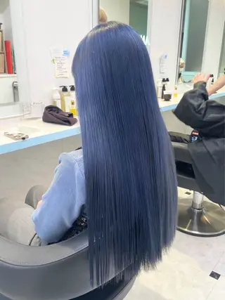 セミロング カラー ヘアアレンジ 🫧原宿艶ワンカラー /ダブルカラー🫧のヘアスタイル