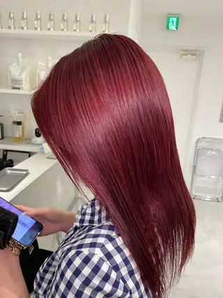 カラー kumon ayu ブリーチ/ハイトーンのヘアスタイル