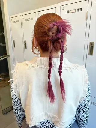 セミロング カラー 増井 彩乃のヘアスタイル